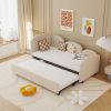 Twin Size Twin Size Bed frames With An Another Bed Frame, Velvet Upholstered Daybed, Modern Sofa Bed Daybed Frame for Bedroom Living Room