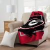 Georgia Licensed Officially NCAA "Dimensional" Micro Raschel Throw Blanket; 46" x 60"