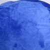 Minky Velvet Bean Bag Chair, Blue-5ft Plush Floor Chair for Kids and Adults w/ Washable Cover, Lounge Chair with Stretchable Fabric