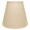 Extra Deep Empire Hardback Lampshade with Washer Fitter, Beige Color Fabric Lampshade for Table Lamps, Natural Linen, 9" Top x 16" Bottom x 14" Height