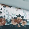 5 Piece Cotton Floral Comforter Set with Throw Pillows