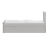 Gray Twin Trundle Bed, Heavy Duty Malibu Solid Wood Bed Frame with Twin Size Pull Out Toddler Trundle Bed for Kids