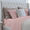 Luxuriously Soft 100% Viscose Derived from Bamboo 4-Piece sheet Set , Oeko-TEX Certified, California King - PALE Rose