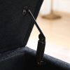 Storage Bench with Storage Bench for Bedroom End of Bed Bench Foot of Bed Bench Entryway Bench Storage Ottoman Bench 43.7" W x 18.1" D Black Linen Ben