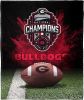 Northwest Licensed Officially NCAA Georgia Bulldogs 2022 National Football Champions Silk Touch Throw Blanket, 50" x 60", Radial