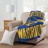 Warriors Licensed Officially NBA Clear Out Micro Raschel Throw Blanket; 46" x 60"