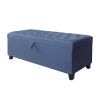 55.3 Inch Extra Long Storage Ottoman Entryway Bench with Flip Top Storage Chest with Padded Seat Bed End Stool for Hallway Living Room Bedroom