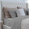 Luxuriously Soft 100% Viscose Derived from Bamboo 3-Piece sheet Set , Oeko-TEX Certified, Twin - Silver Gray