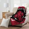Arkansas Licensed Officially NCAA "Dimensional" Micro Raschel Throw Blanket; 46" x 60"