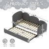 Twin Size Upholstered Daybed with Storage Drawers, Velvet Upholstered Daybed, Modern Sofa Bed Daybed Frame for Bedroom Living Room