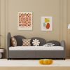 Twin Size Upholstered Daybed with Storage Drawers, Velvet Upholstered Daybed, Modern Sofa Bed Daybed Frame for Bedroom Living Room