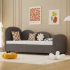 Twin Size Upholstered Daybed with Storage Drawers, Velvet Upholstered Daybed, Modern Sofa Bed Daybed Frame for Bedroom Living Room