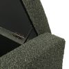 50" Ottoman Bench in Textured Fabric, Rectangular Design with Hinged Lid for Seating, Footrest, and Hidden Storage, Perfect for Living Room, Bedroom