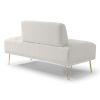 56.3"Inch Width Modern End of Bed Bench,Velvet Fabric Upholstered 2 Seater Sofa Couch Entryway Ottoman Bench