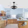 18.1" Caged Ceiling Fan with Remote Control,Timer, 3 Speeds Indoor Ceiling Fan for Farmhouse, Bedroom Living Room(No include Bulbs)