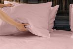Luxuriously Soft 100% Viscose Derived from Bamboo 4-Piece sheet Set , Oeko-TEX Certified, California King - PALE Rose
