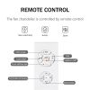 18.1" Caged Ceiling Fan with Remote Control,Timer, 3 Speeds Indoor Ceiling Fan for Farmhouse, Bedroom Living Room(No include Bulbs)