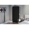 Modern Black  2-Door Wardrobe Armoire Cabinet with Clothes Hanging Rod