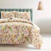 Full/Queen Size 3 PCS Lightweight Peacocks Cotton Quilt Set Tan