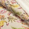 Full/Queen Size 3 PCS Lightweight Peacocks Cotton Quilt Set Tan