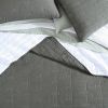 4 pieLightweight Dark Green Brick Fish Pattern 4 Piece Cotton Daybed Cover Set