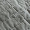 4 pieLightweight Dark Green Brick Fish Pattern 4 Piece Cotton Daybed Cover Set