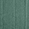 Full/Queen size Lightweight 100-Percent Cotton Reversible Knit Blanket in Green
