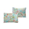 beddingAqua Paisley Floral 4 Piece Daybed Cover Set