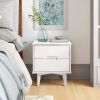 FarmHouse 2 Drawer Solid Wood Nightstand