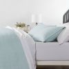 Light Blue Microfiber Farmhouse Coverlet Bedspread Set