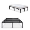 Heavy Duty 18-inch High Rise Metal Platform Bed Frame