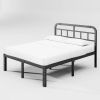 Heavy Duty Metal Platform Bed Frame with Headboard