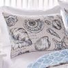 Microfiber Beach Shells Coastal Reversible Quilt Set