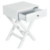 Retro X-Shape 1 Drawer Nightstand Coffee Table