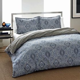 100-Percent Cotton Comforter Set with Damask Pattern