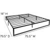 Steel Slat Platform Bed
