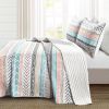 Scandinavian Chevron Reversible Cotton Quilt Set