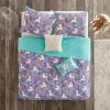 100% Cotton Kids Teal Purple Unicorn Quilt Coverlet Bedspread Set