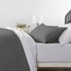 Grey Microfiber Farmhouse Coverlet Bedspread Set