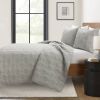 Hexagon Pattern Lightweight Textured Cotton Quilt Set