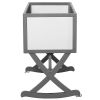 Solid Wood Rocking Baby Glider Cradle with Crib Mattress
