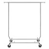 Heavy Duty Metal Clothing Garment Rack with Lockable Wheels - 250 lbs. Capacity