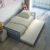 Twin/Twin Dorm Style Trundle Daybed Platform Bed Frame