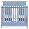 Baby Blue Pine Wood 4-in-1 Modern Convertible Crib Toddler Bed Daybed