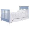 Baby Blue Pine Wood 4-in-1 Modern Convertible Crib Toddler Bed Daybed
