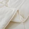 Off White 3 Piece Microfiber Reversible Comforter Set