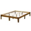 King size Solid Wood Platform Bed Frame