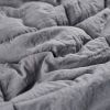 Grey 3 Piece Microfiber Reversible Comforter Set