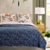 Birds Animals Floral Microfiber Reversible Quilt Set