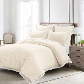 French Country Lightweight Comforter Set w/ Lace Trim